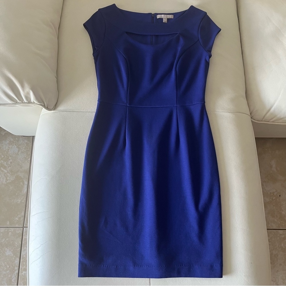 Banana REPUBLIC Sheath, professional dress Sz 2 Blue